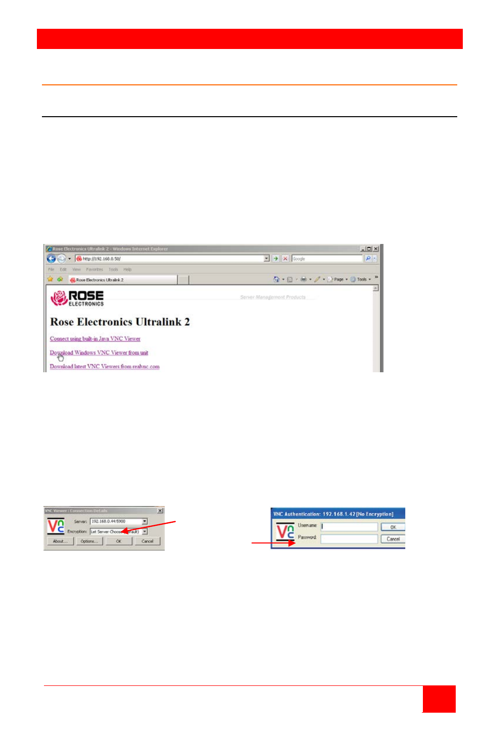 Operation, Remote system operation, Connecting using a web browser | Rose Electronics Vista Remote 2 User Manual | Page 39 / 72