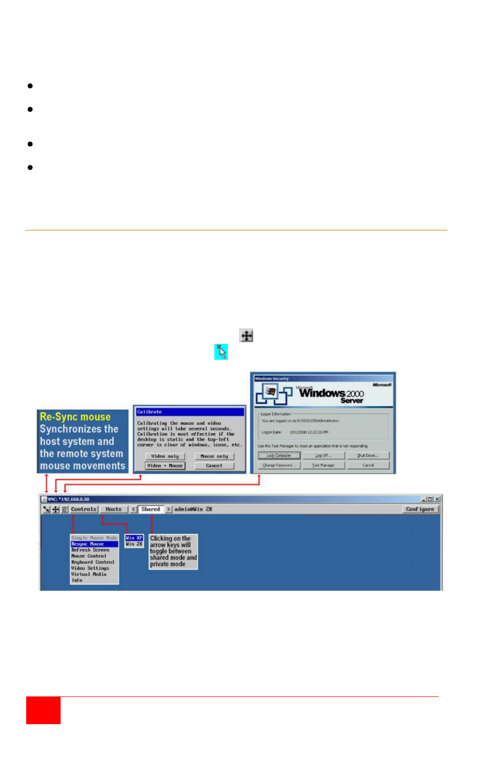 Vnc viewer toolbar | Rose Electronics Vista Remote 2 User Manual | Page 40 / 72