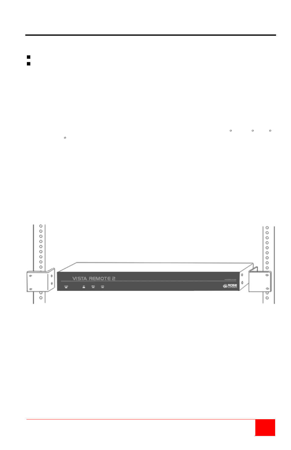 Appendix c – rackmount | Rose Electronics Vista Remote 2 User Manual | Page 55 / 72