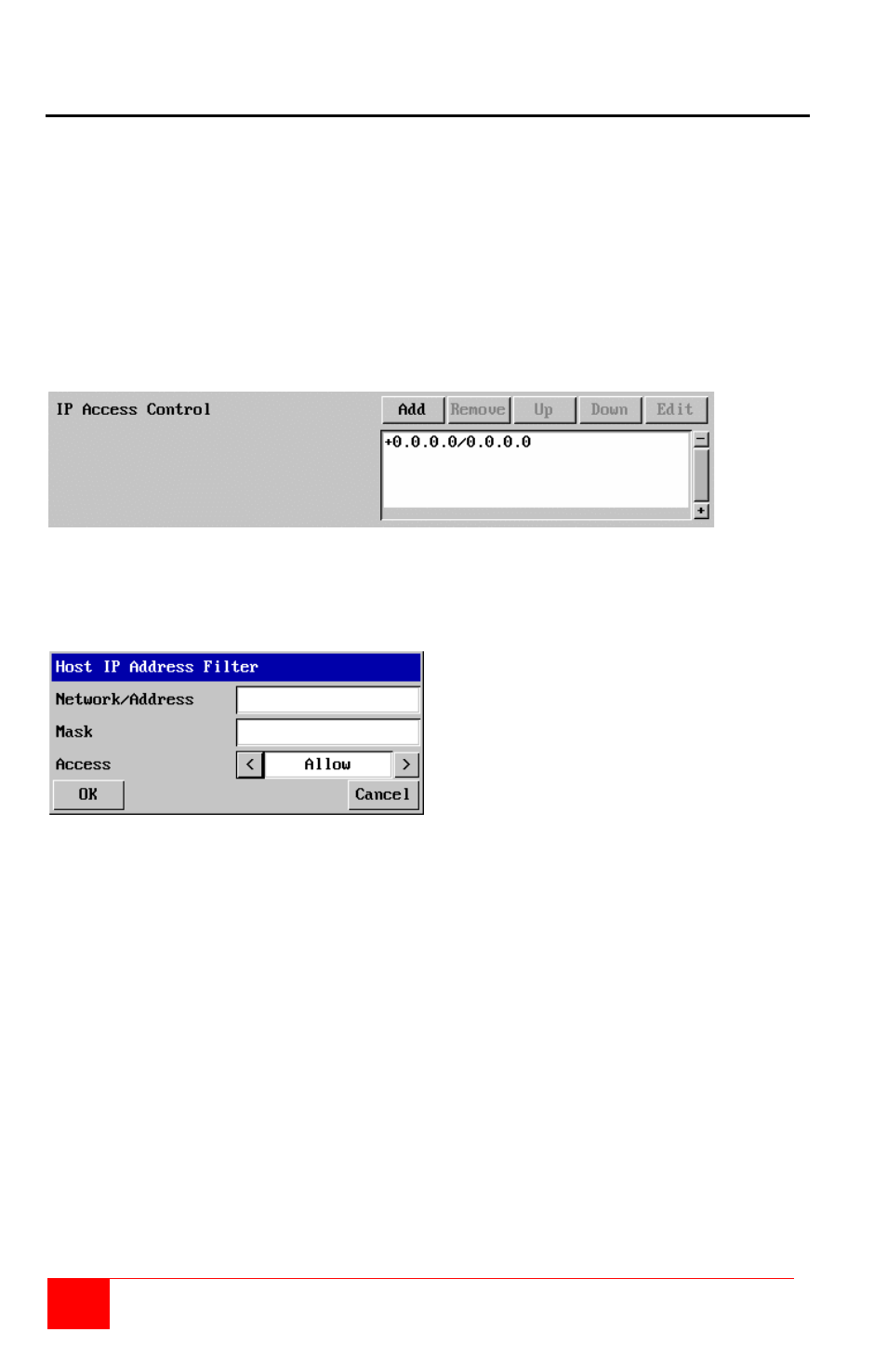 Appendix d – ip access control | Rose Electronics Vista Remote 2 User Manual | Page 56 / 72