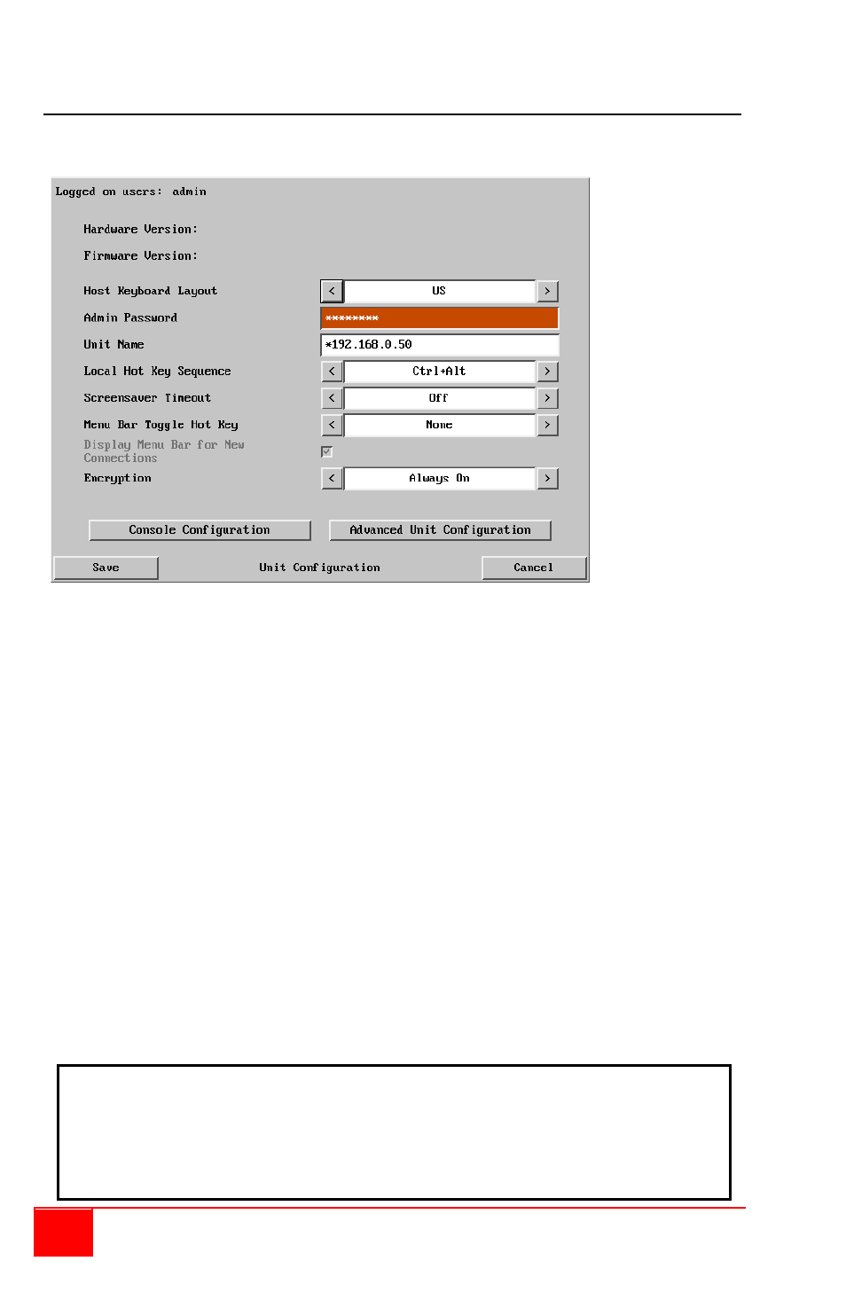 Unit configuration, 18 ultralink 2 installation and operations manual | Rose Electronics UltraLink 2 User Manual | Page 22 / 56