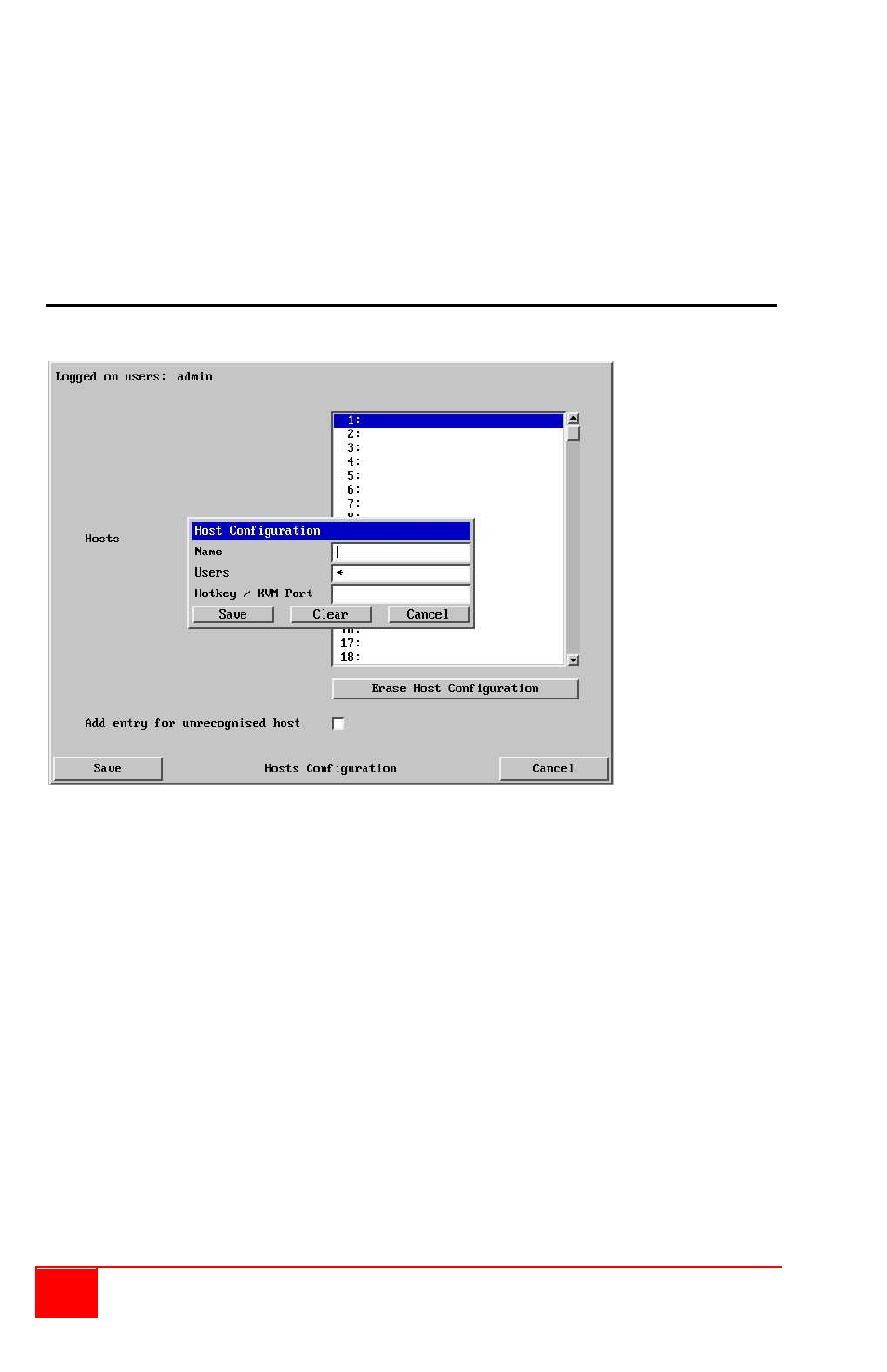 Host configuration | Rose Electronics UltraLink 2 User Manual | Page 28 / 56