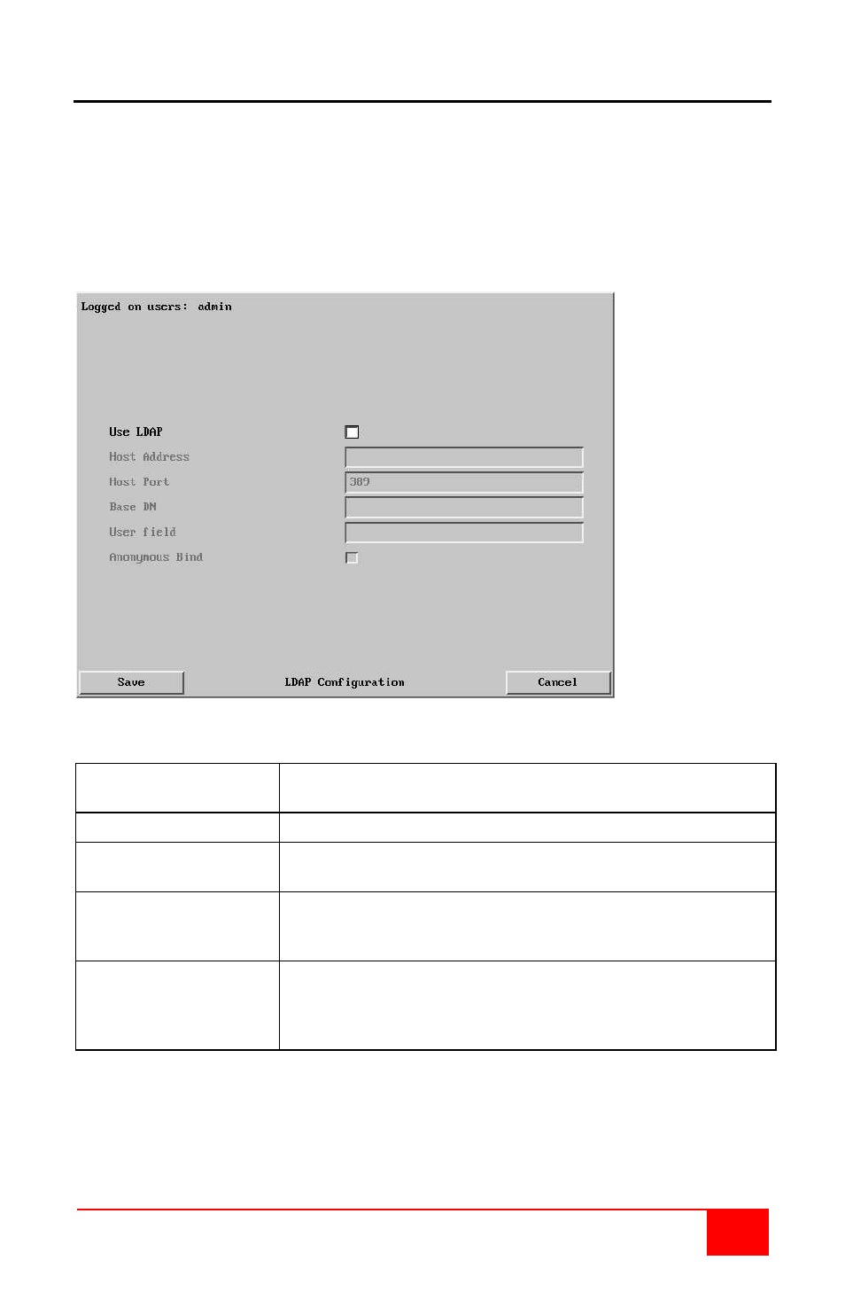 Ldap configuration, Ultralink 2 installation and operations manual 27 | Rose Electronics UltraLink 2 User Manual | Page 31 / 56