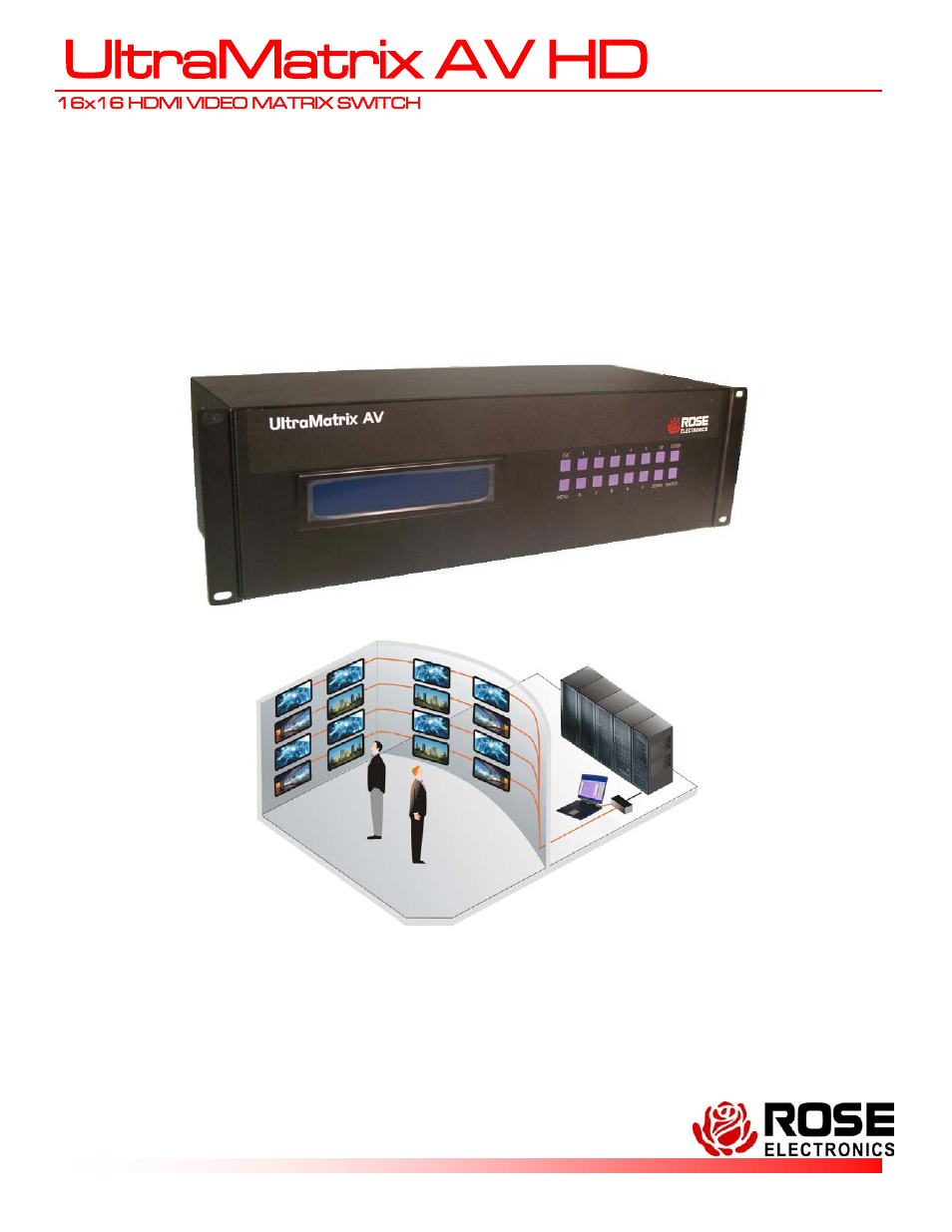Rose Electronics UltraMatrix AV HDMI User Manual | 20 pages