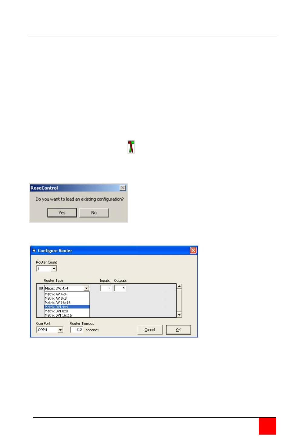 Installing rosecontrol software | Rose Electronics UltraMatrix AV DVI 4 User Manual | Page 11 / 20