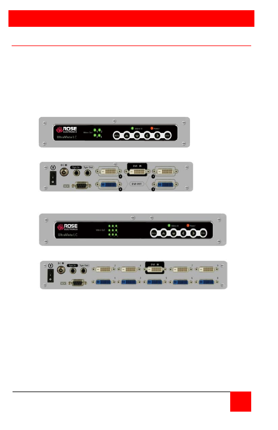 Models, System overview | Rose Electronics UltraVista LC II User Manual | Page 10 / 40