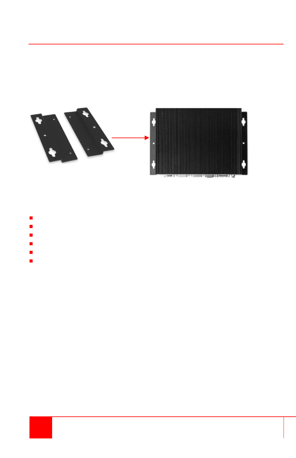 Mounting the ultravista lc ii hdmi unit, Figure 6. mounting brackets | Rose Electronics UltraVista LC II User Manual | Page 17 / 32