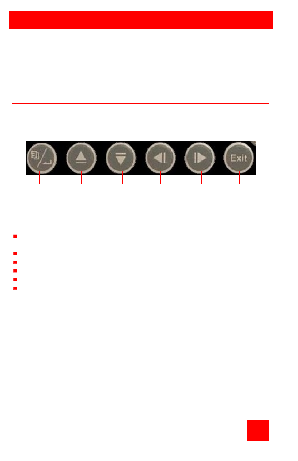 Using the built-in osd features, Osd buttons, Figure 7. osd buttons | Operation | Rose Electronics UltraVista LC II User Manual | Page 18 / 32