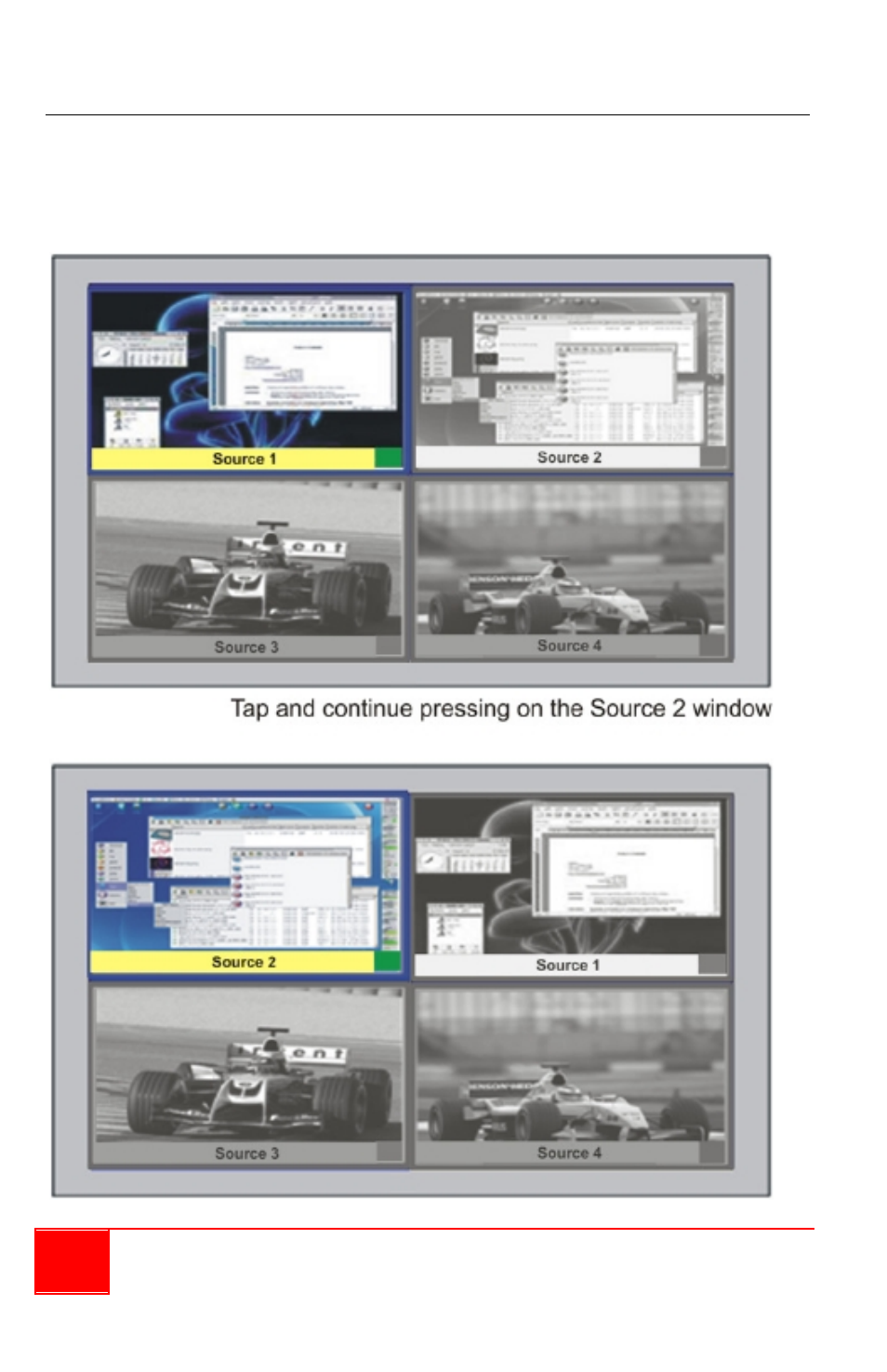 Switch control (cycle) between windows | Rose Electronics QuadraVista HDMI User Manual | Page 108 / 112