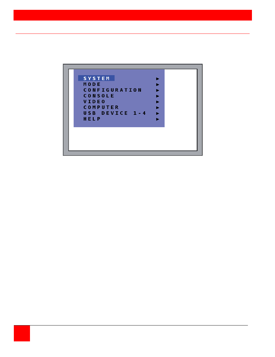 On screen display, On screen menu system | Rose Electronics QuadraVista QF User Manual | Page 18 / 64