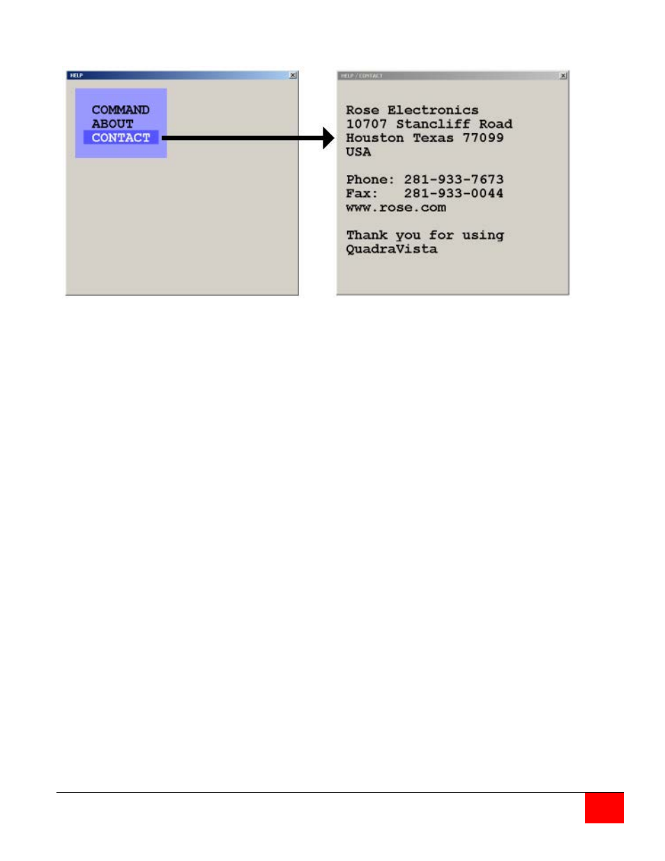 Rose Electronics QuadraVista QF User Manual | Page 47 / 64