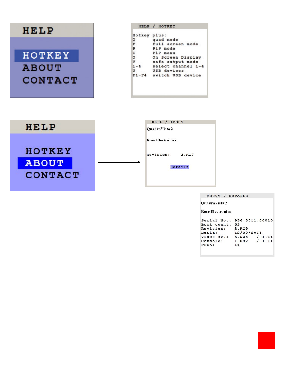 Rose Electronics QuadraVista II User Manual | Page 57 / 74