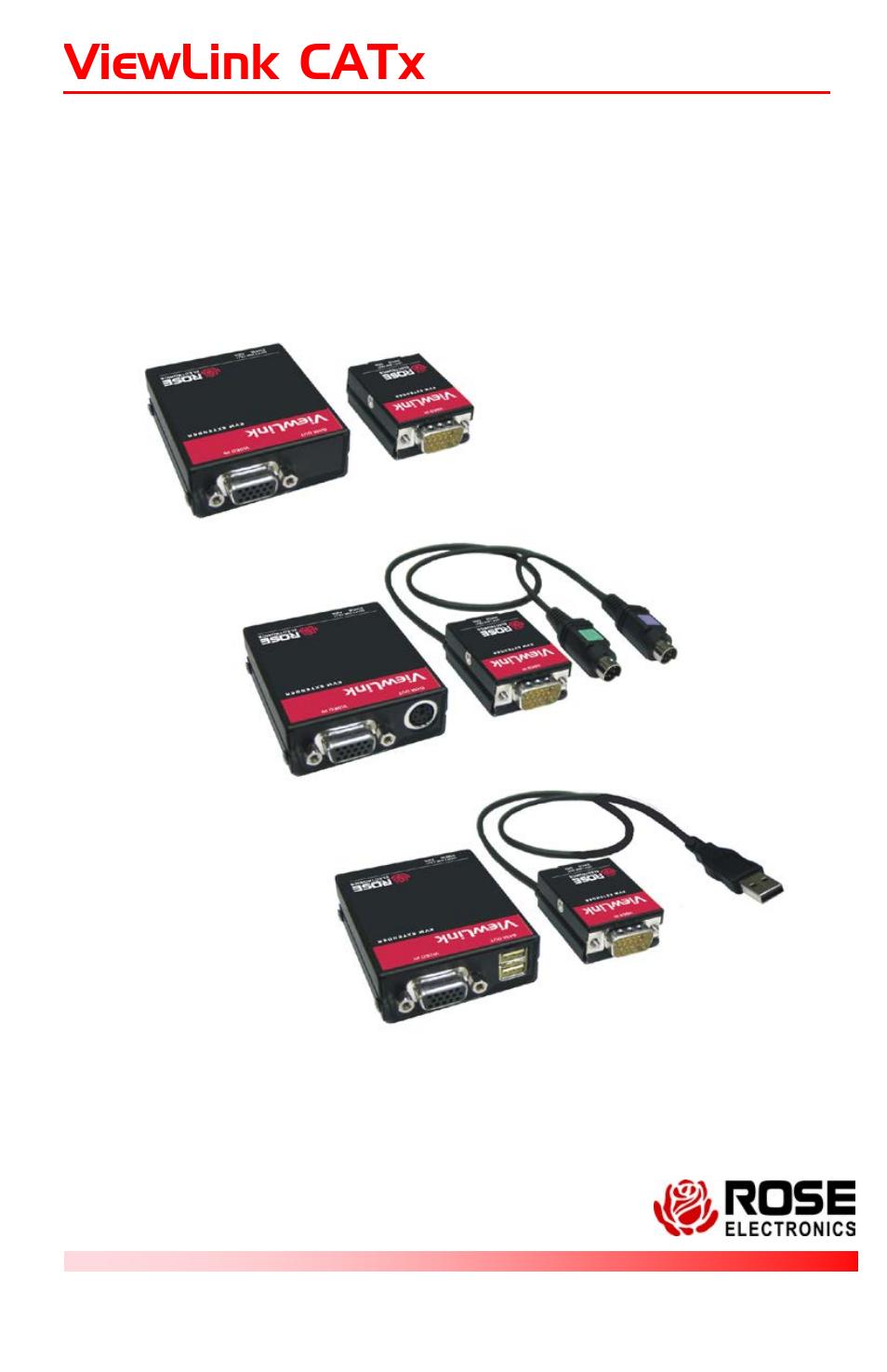 Rose Electronics ViewLink CATx User Manual | 24 pages