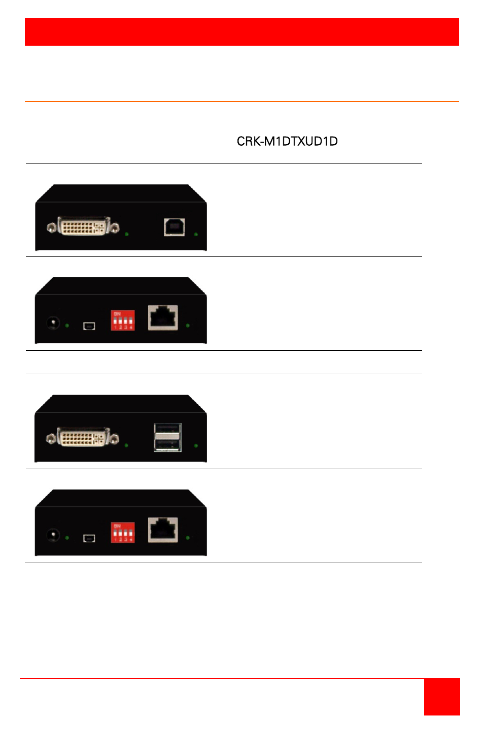 Crystalview dvi mini models, Models | Rose Electronics CrystalView DVI Mini User Manual | Page 9 / 32