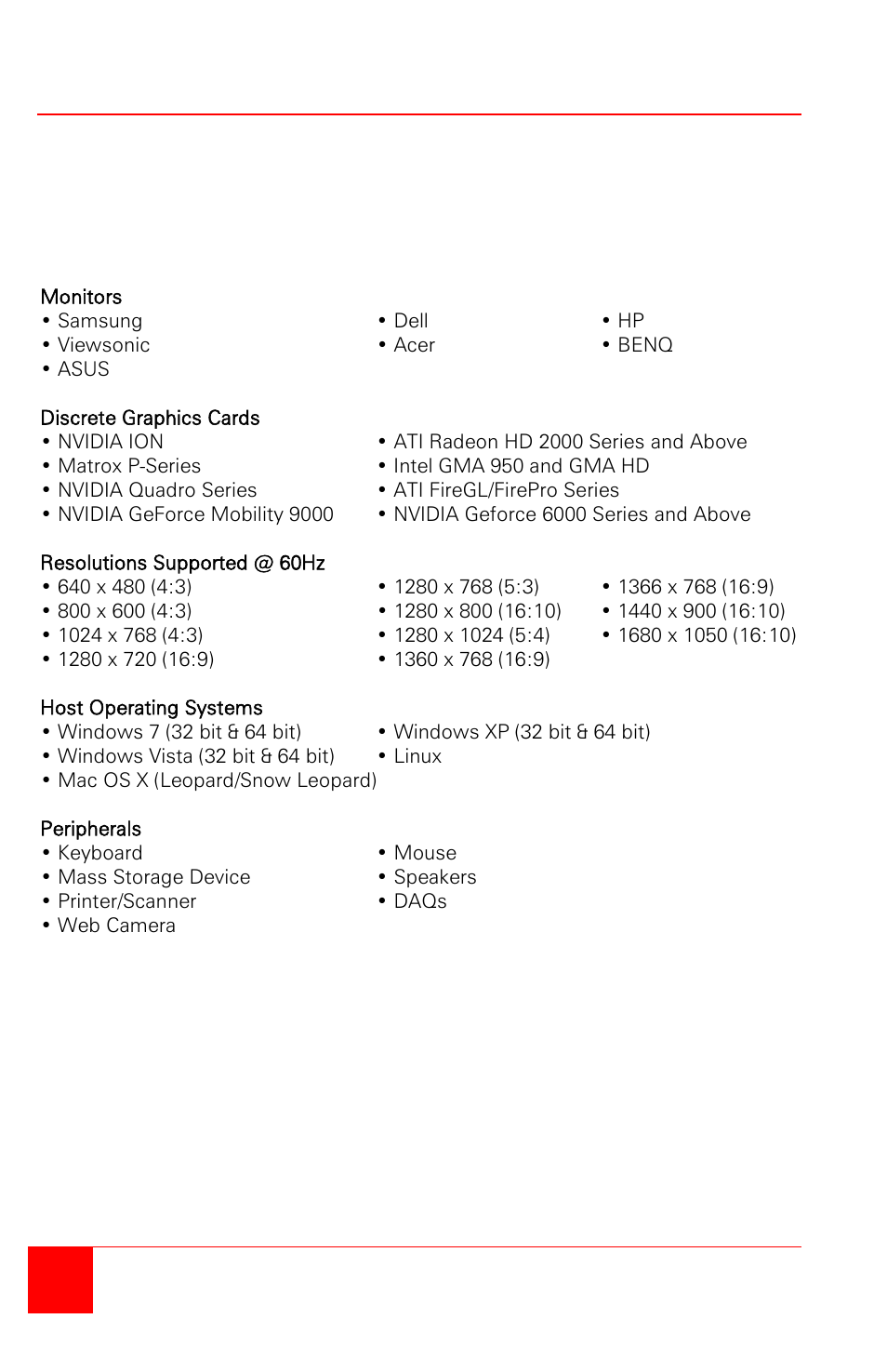 Appendix b – compatibility | Rose Electronics CrystalView Extreme User Manual | Page 20 / 24