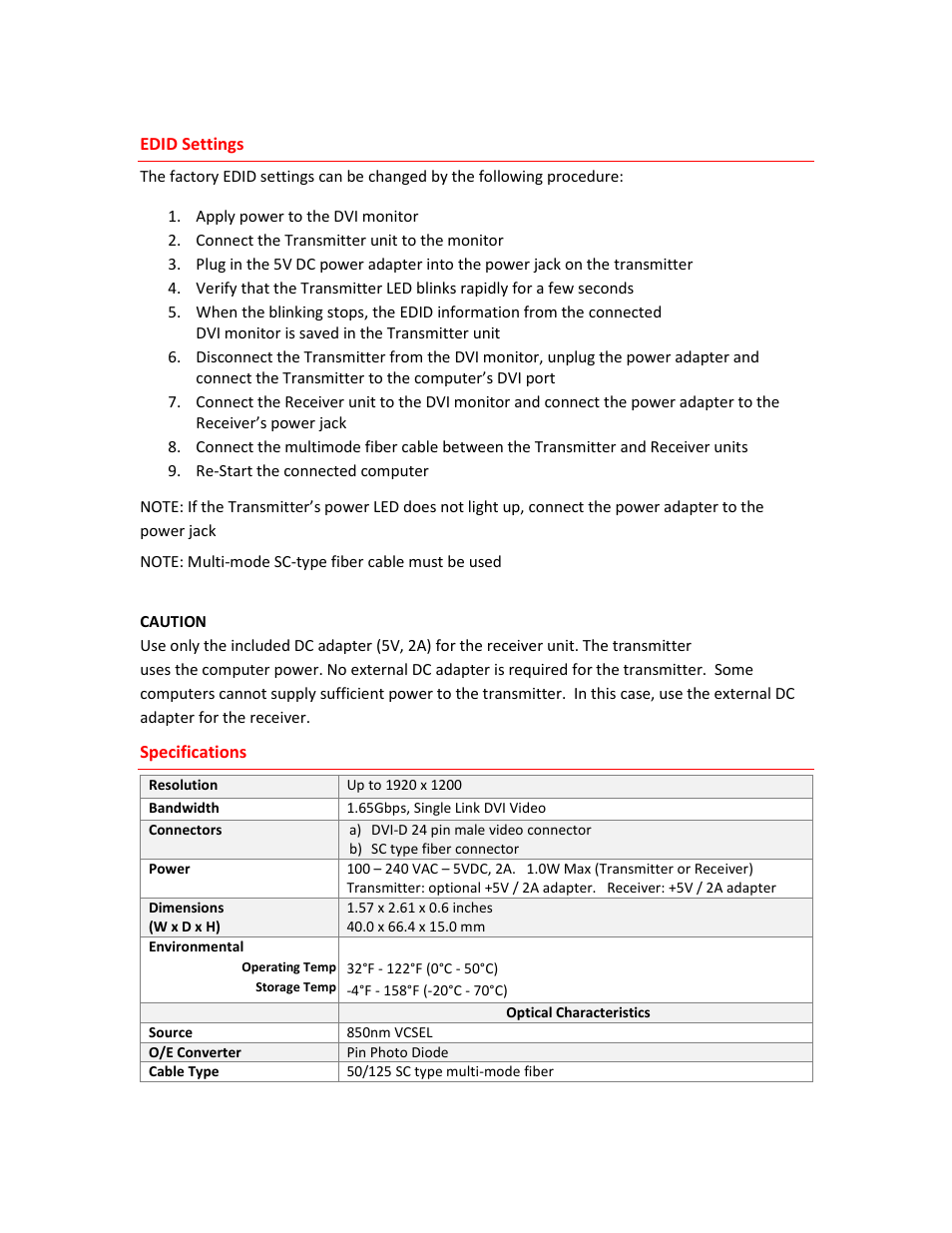 Rose Electronics CrystalView DVI Micro User Manual | Page 5 / 6