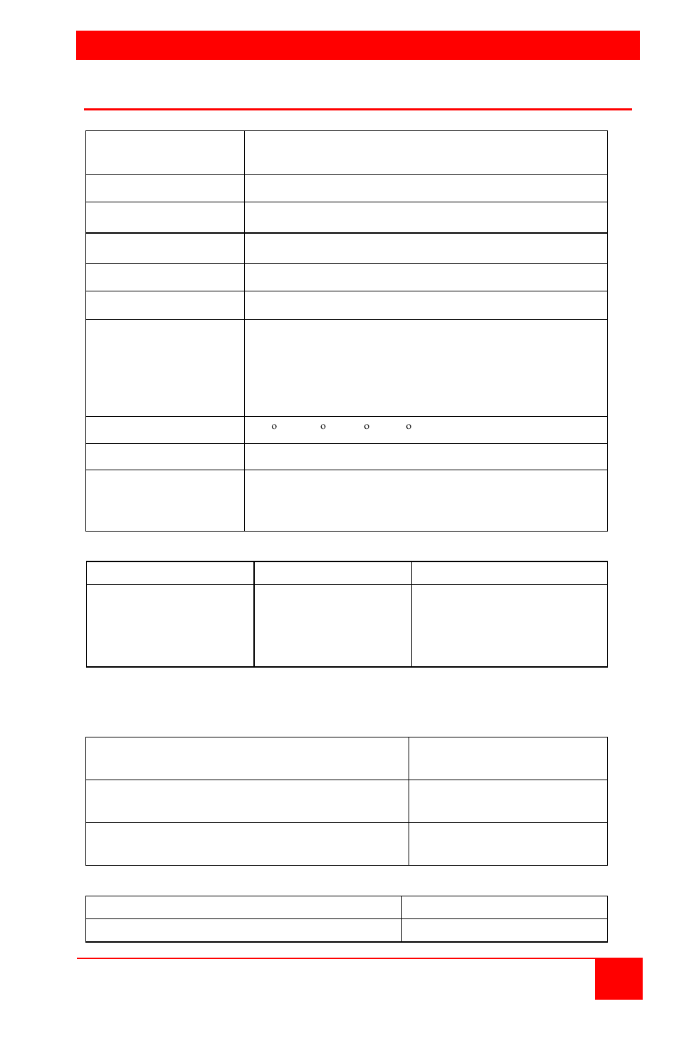 Appendices, Appendix a. general specifications | Rose Electronics CrystalView Pro Fiber User Manual | Page 31 / 36