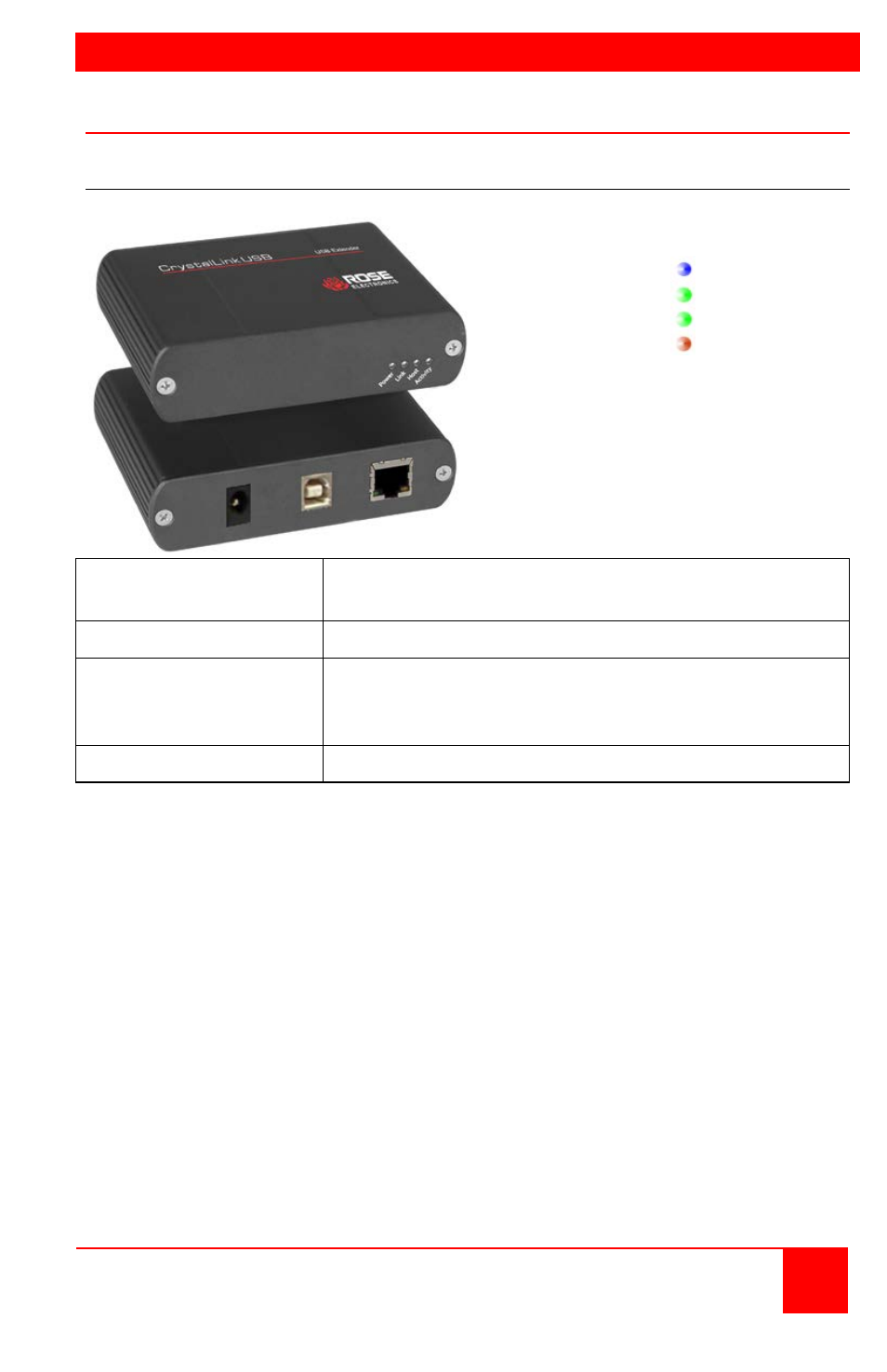 Crystallink usb 2.0 cat5 model | Rose Electronics CrystalLink USB 2.0 CATx User Manual | Page 7 / 16