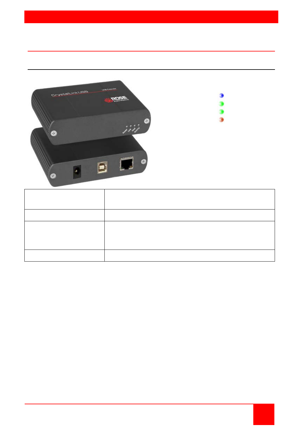 Crystallink usb 2.0 cat5 model | Rose Electronics CrystalLink USB 2.0 CATx User Manual | Page 7 / 16