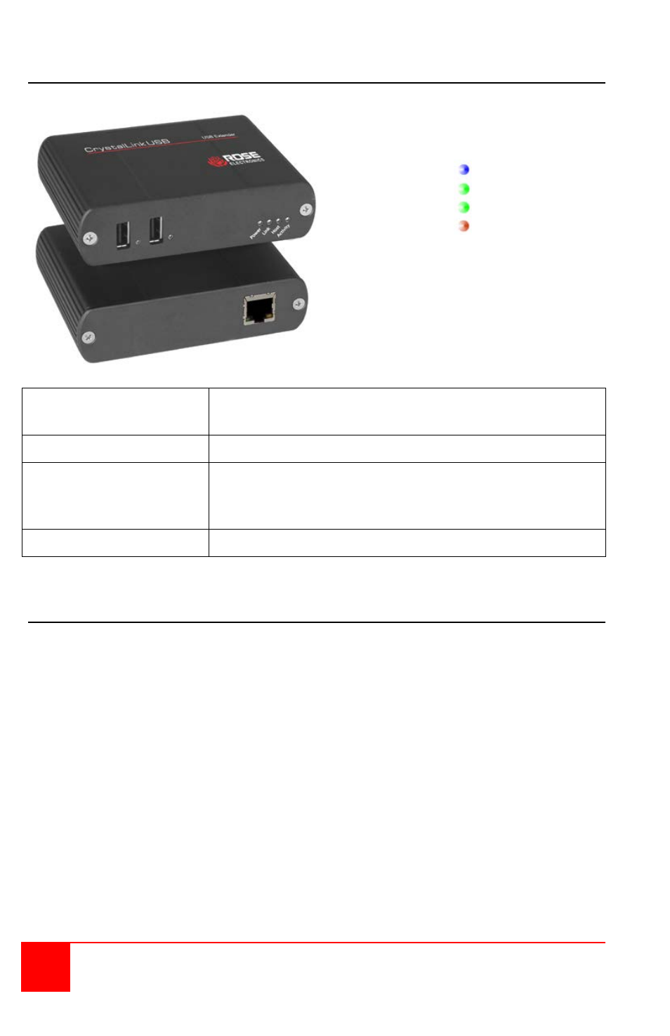 Rose Electronics CrystalLink USB 2.0 CATx User Manual | Page 8 / 16