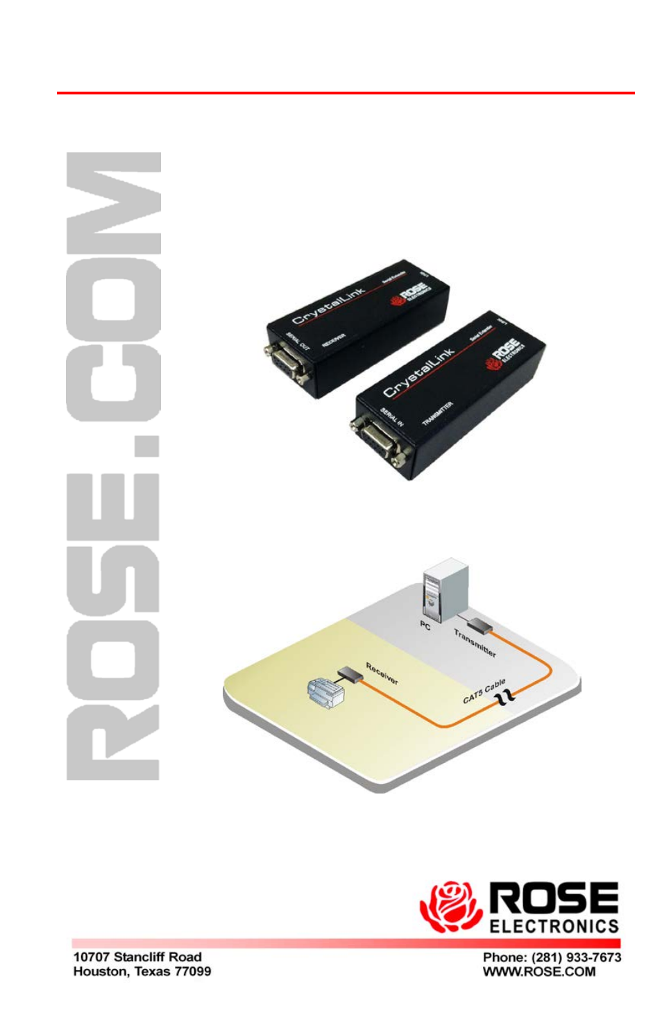 Rose Electronics CrystalLink Serial User Manual | 4 pages