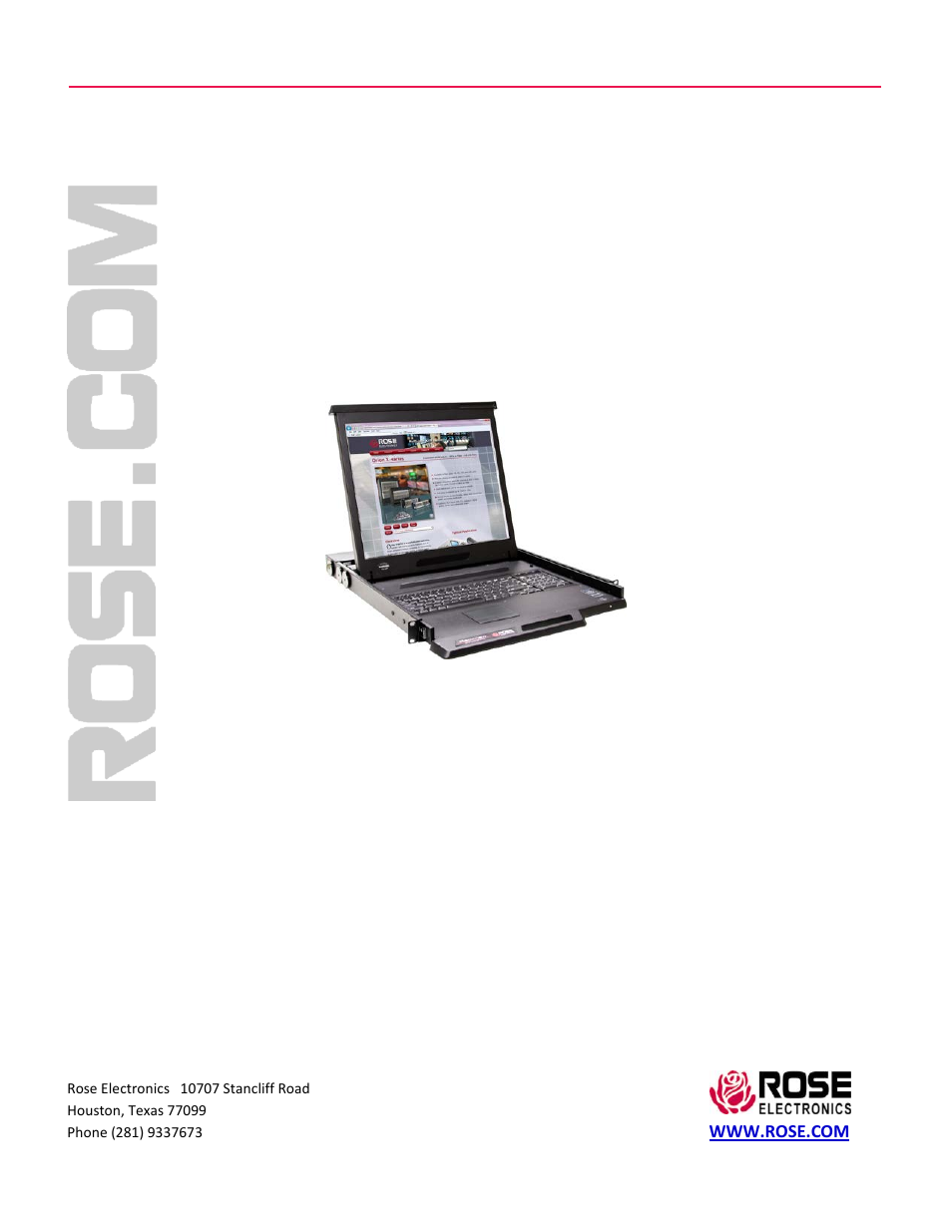 Rose Electronics RackView User Manual | 14 pages