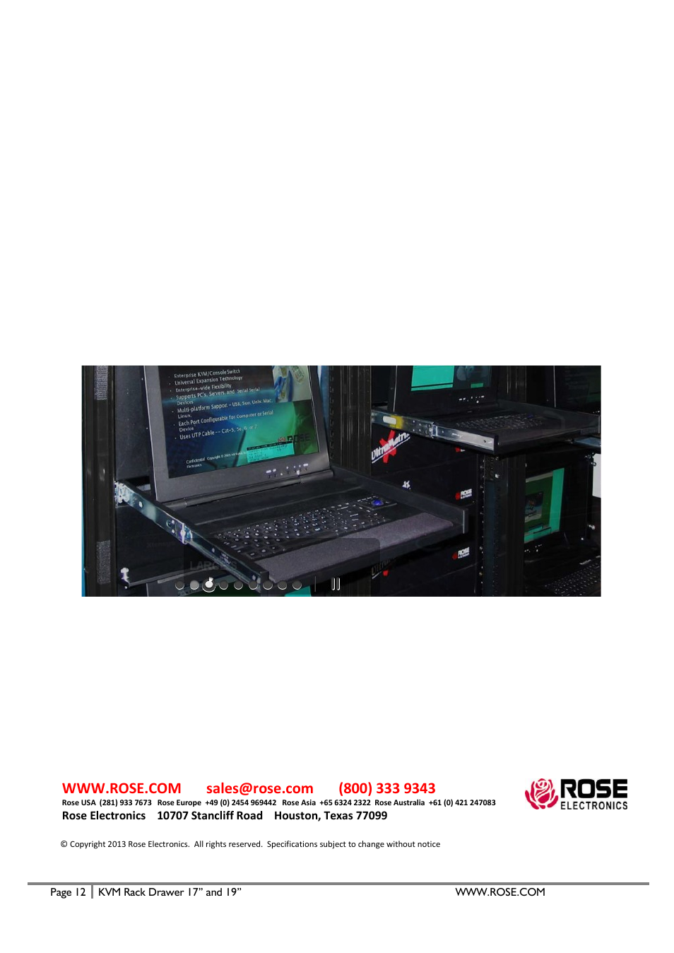 Rose Electronics RackView User Manual | Page 14 / 14