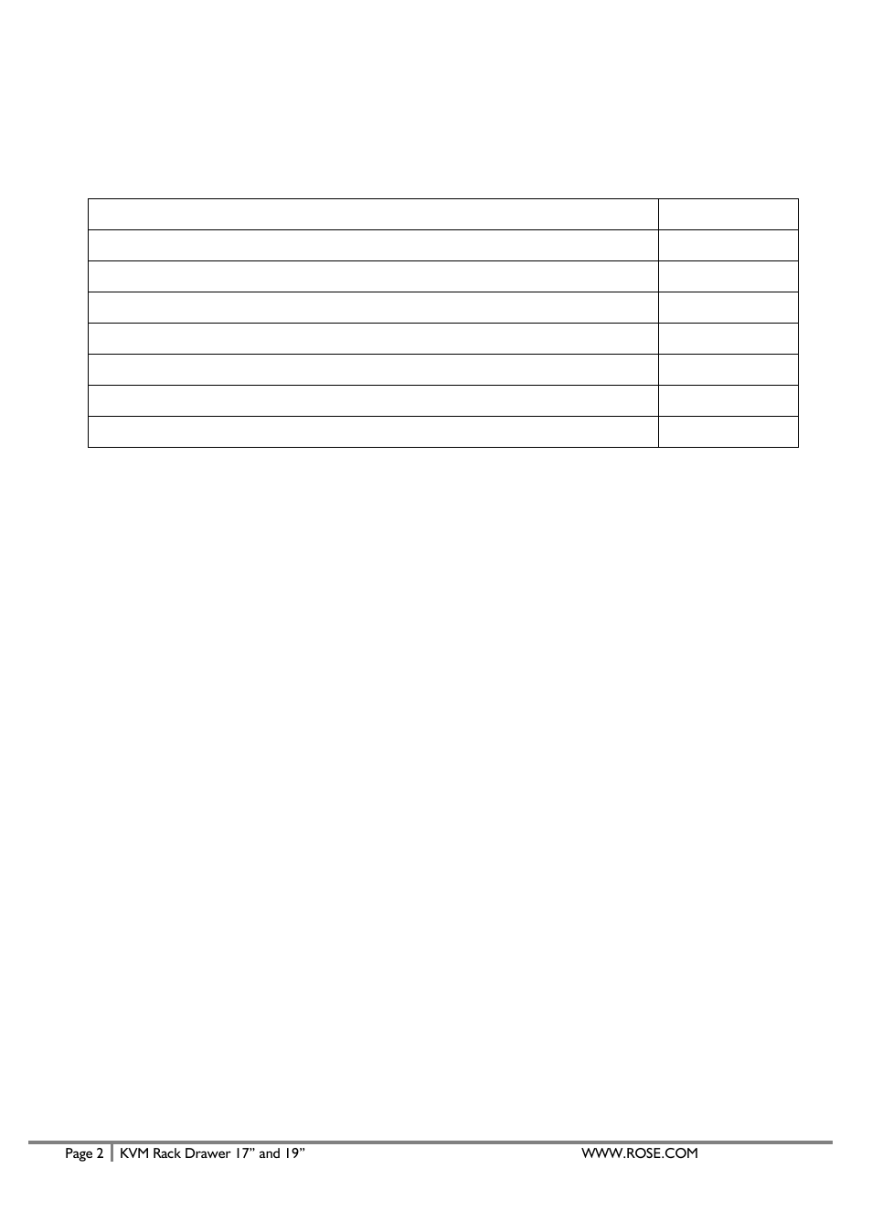 Rose Electronics RackView User Manual | Page 4 / 14