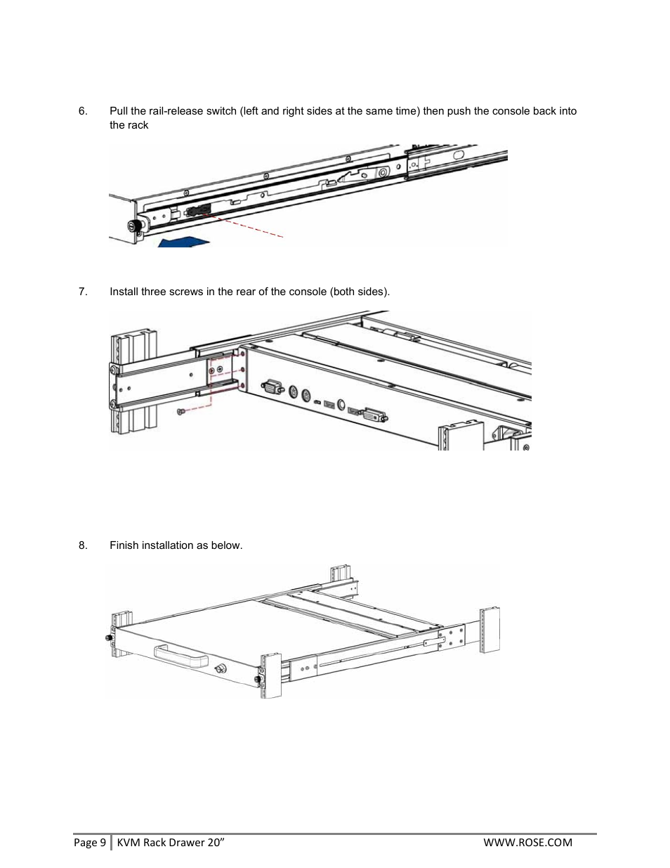 Rose Electronics RackView 20 User Manual | Page 9 / 16