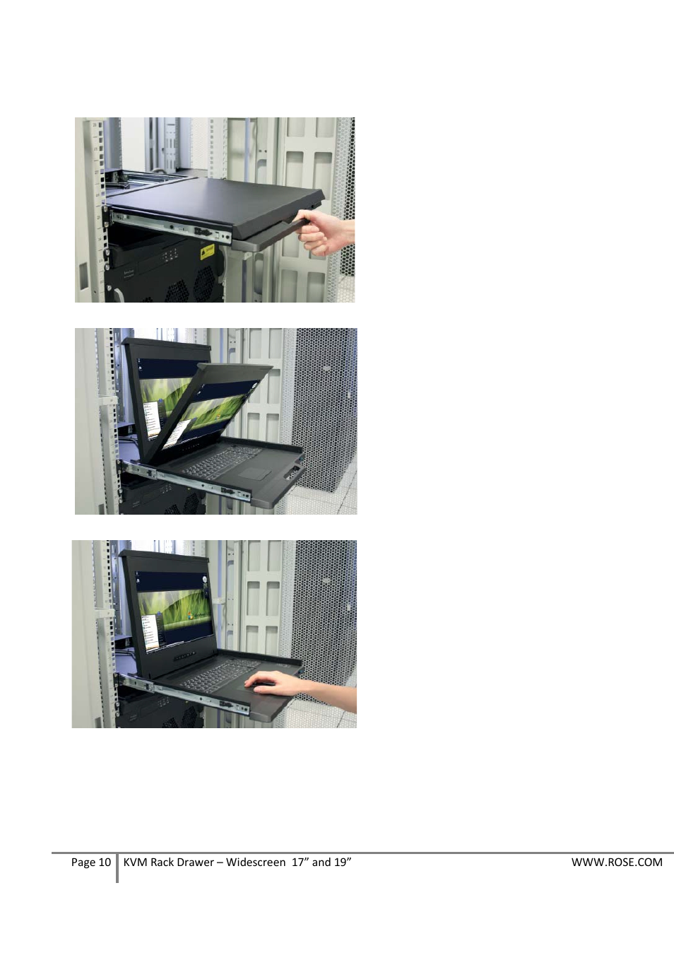 Rose Electronics RackView Widescreen 19 User Manual | Page 10 / 18