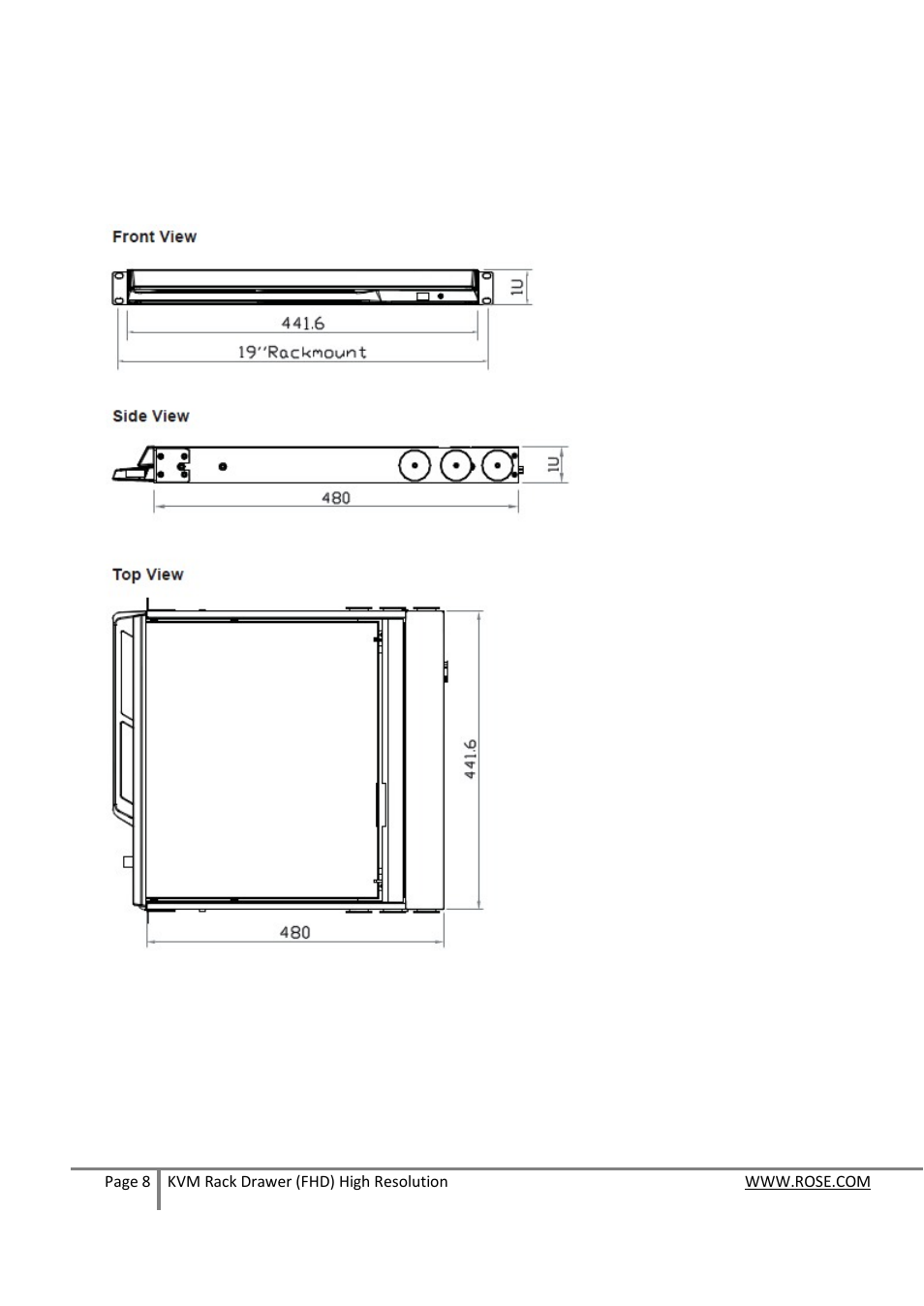 Rose Electronics RackView High Res User Manual | Page 8 / 17