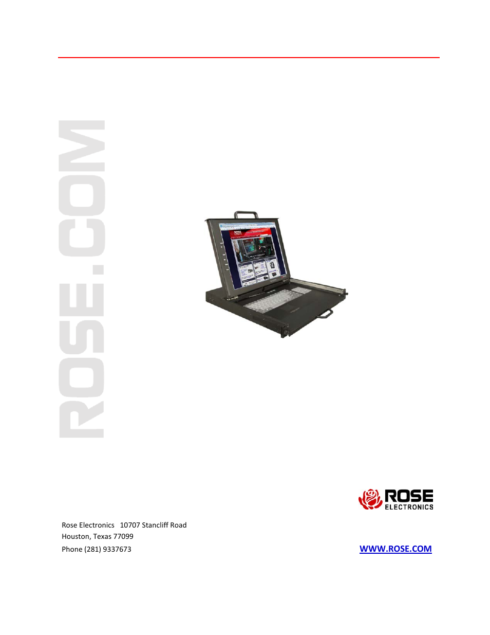 Rose Electronics RackView Dual Rail User Manual | 16 pages