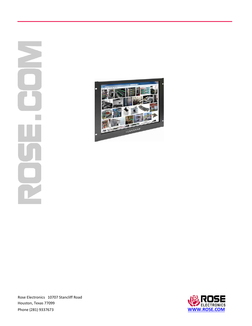 Rose Electronics RackView Panel Mount User Manual | 20 pages