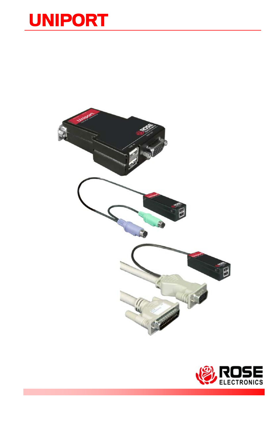 Rose Electronics Uniport - USB to PS2 User Manual | 12 pages