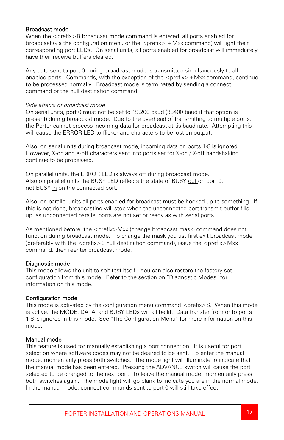 Rose Electronics Porter User Manual | Page 21 / 40