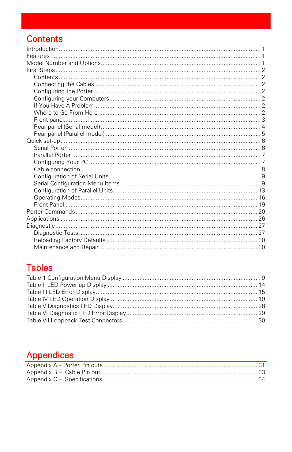Rose Electronics Porter User Manual | Page 4 / 40