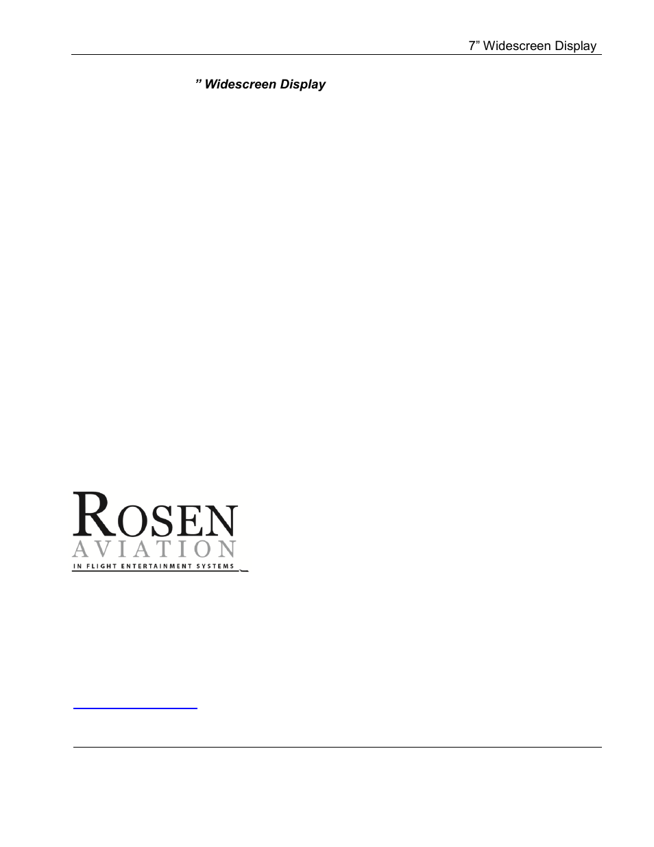 Rosen Aviation 7004 Series : 7 inch WideScreen User Manual | Page 2 / 31