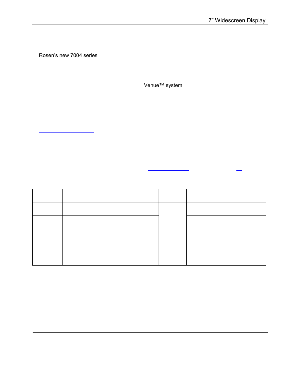 Introduction, Base compatibility | Rosen Aviation 7004 Series : 7 inch WideScreen User Manual | Page 5 / 31