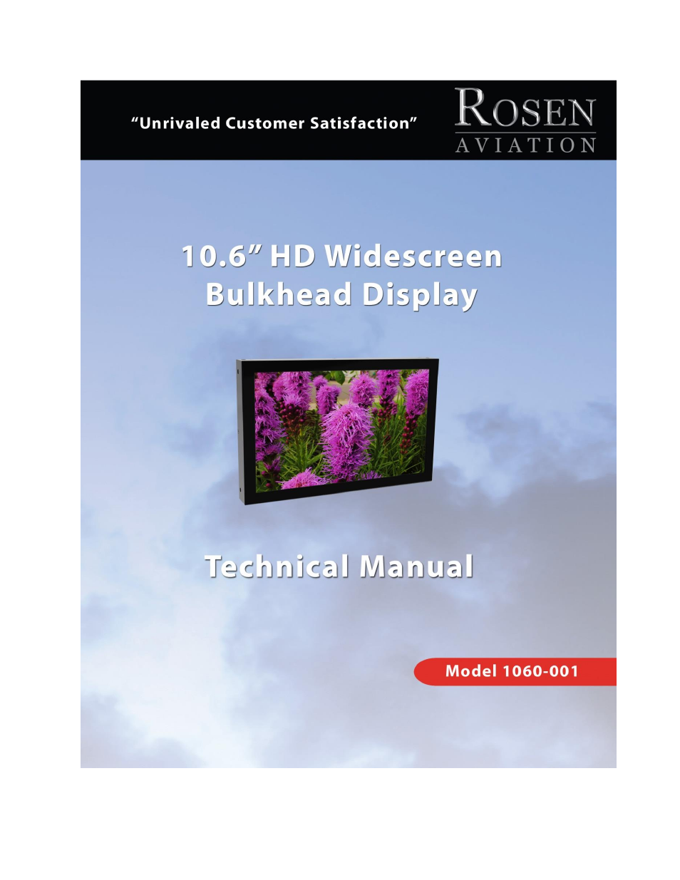 Rosen Aviation 1060 Series : 10.6 inch WideScreen High definition User Manual | 30 pages