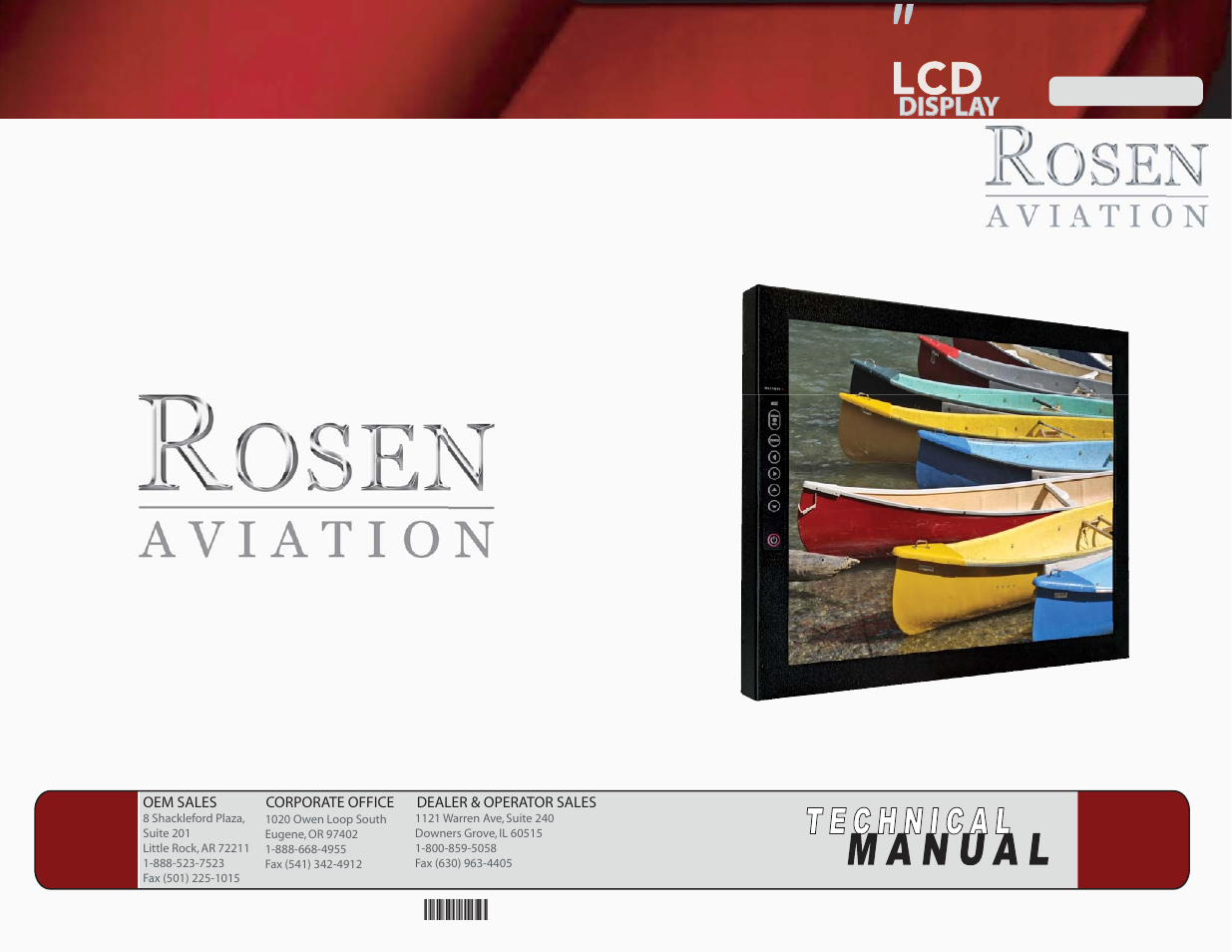 Rosen Aviation 1700 Series : 17 inch SlimLine User Manual | 23 pages