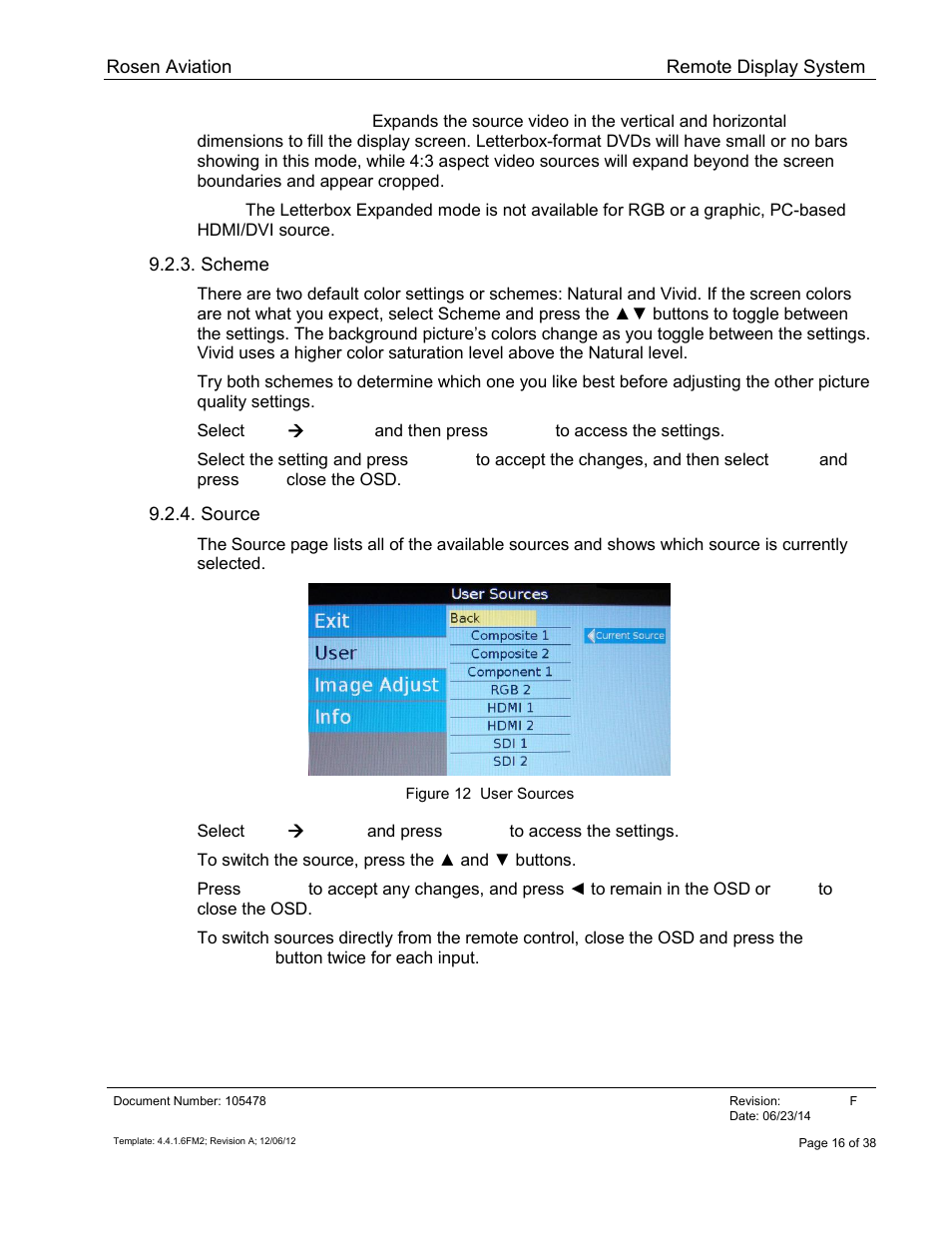 Scheme, Source | Rosen Aviation 19-55  : Remote electronics User Manual | Page 16 / 38