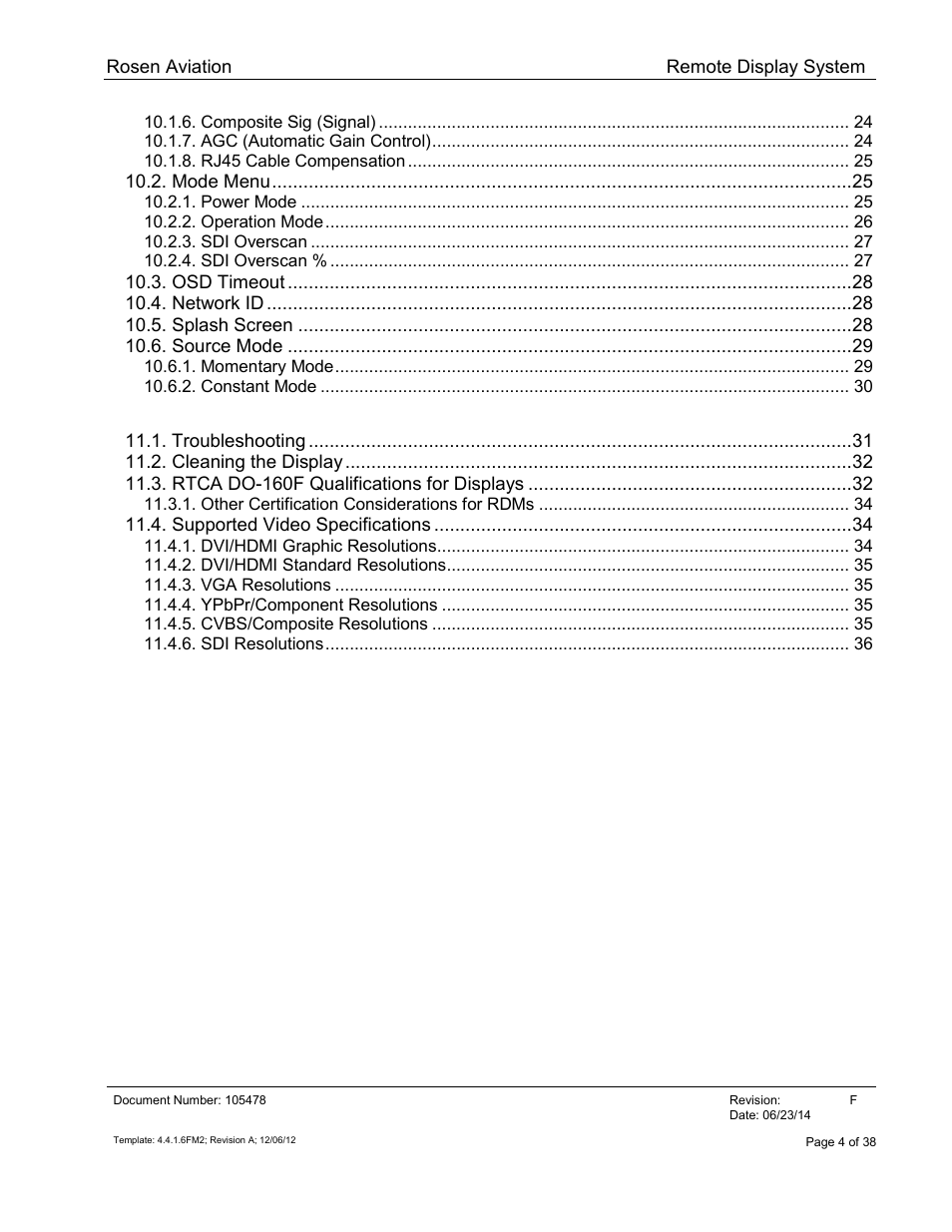 Rosen Aviation 19-55  : Remote electronics User Manual | Page 4 / 38