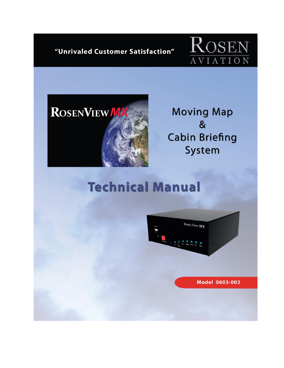 Rosen Aviation 0603 Series : Rosenview MX User Manual | 20 pages