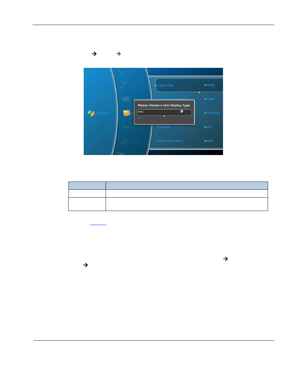 Display type, Hdmi preferred format | Rosen Aviation 0602 Series : Single-Disc Blu-ray Player with SDI User Manual | Page 21 / 33