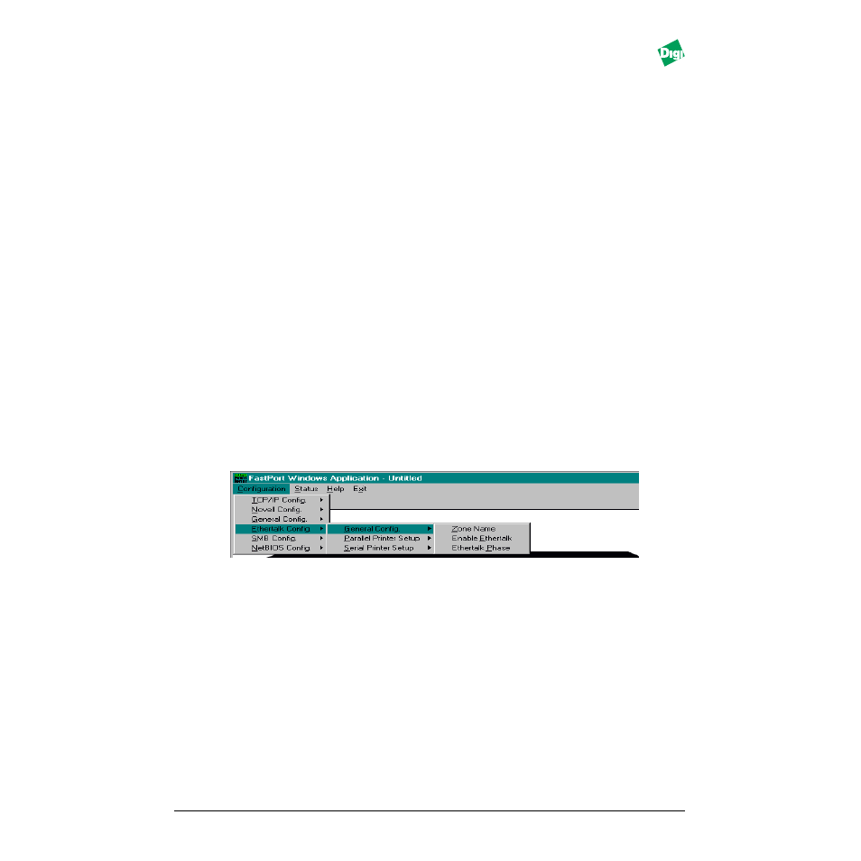 Heading2 - 10.4.3 general config, Heading2 - 10.4.4 ethertalk config, General config -7 ethertalk config -7 | Digi MIL-3000FTX User Manual | Page 106 / 163