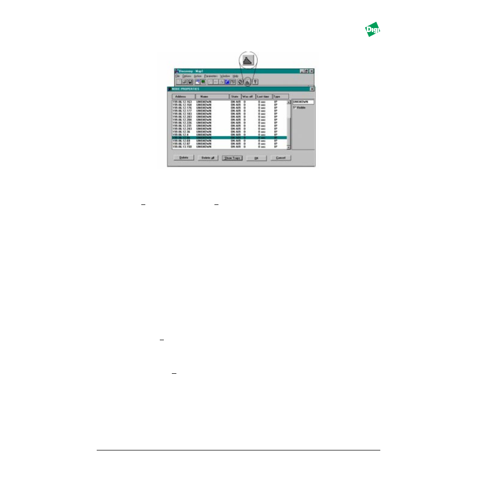 Figure - figure 9-5. node properties, Heading2 - 9.4.10 snmp fault trace, Snmp fault trace -7 | Digi MIL-3000FTX User Manual | Page 94 / 163