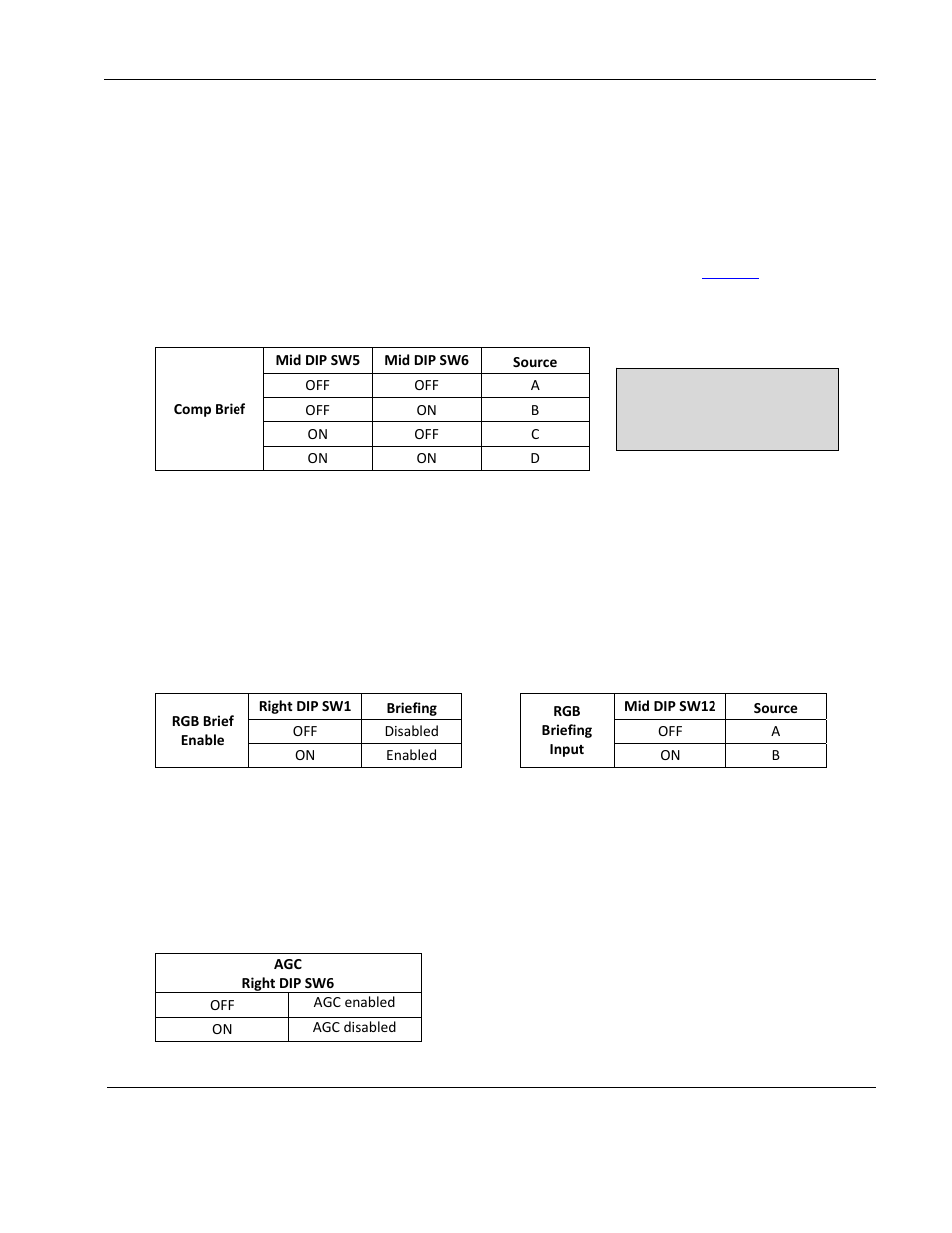 Briefings, Automatic gain control | Rosen Aviation 0700-006  : Video Distribution Amplifier User Manual | Page 9 / 16