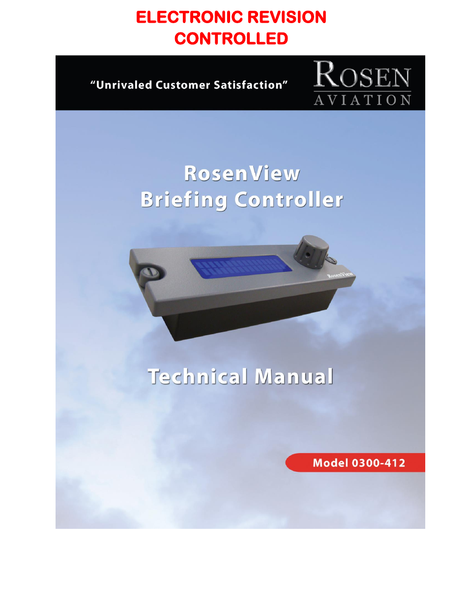 Rosen Aviation 0300-412 : Briefing Controller User Manual | 11 pages
