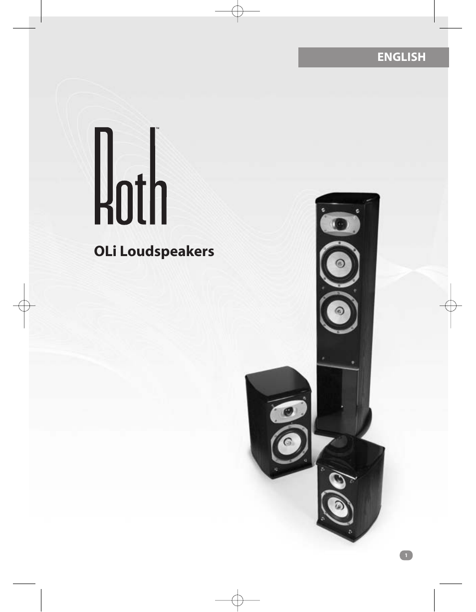 Roth AV OLi RA1 : 2 Way 4 Bookshelf Loudspeaker User Manual | 8 pages