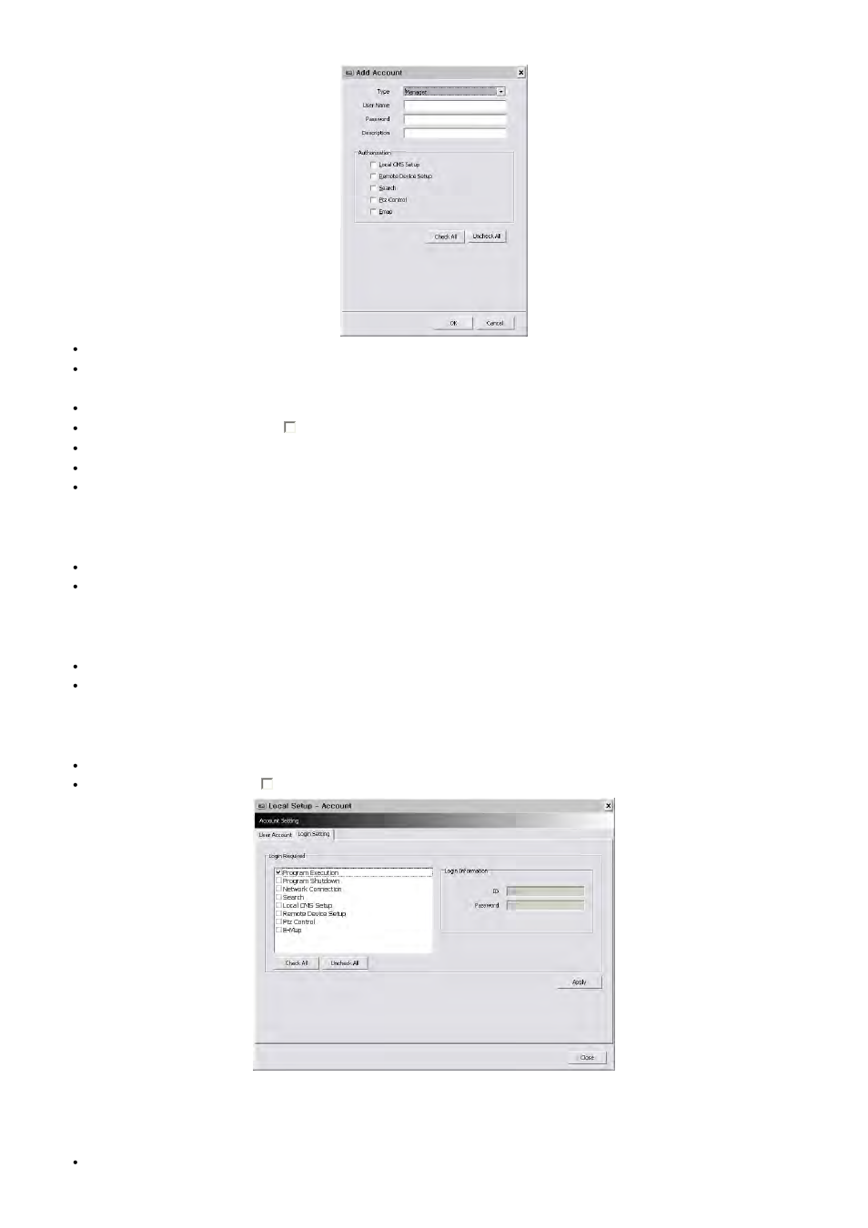 4 local setup – e-map, 2 edit user account, 3 remove user account | 4 login setting | Rugged Cams HD Megapixel User Manual | Page 169 / 205